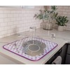 S&T INC. Absorbent, Reversible Microfiber Dish Drying Mat for Kitchen,
