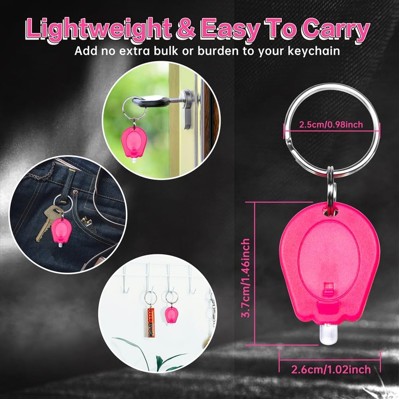 RaySoar 100 Pack Mini UV LED Keychain Flashlight, 395nm Ultraviolet