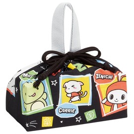Skater (Skater) Bento Bag, Children's, Drawstring, Lunch Bag, Made in Japan, Maisen Sisters, 24 KB7-A