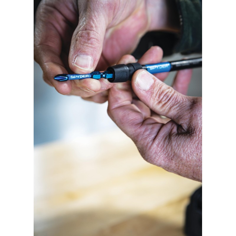 Spyder 6-Inch Dual Hex8 and Hex10 Locking Hole Saw Extension