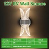 12V LED Wall Sconce with Switch, 3400K 6W 550LM Dimmable