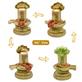 alikiki Hindu God Shiva Lingam Statue - India Home Temple Mandir Murti Lord Idol Indian Temple Pooja Item Puja Religious Sculpture Diwali Gifts