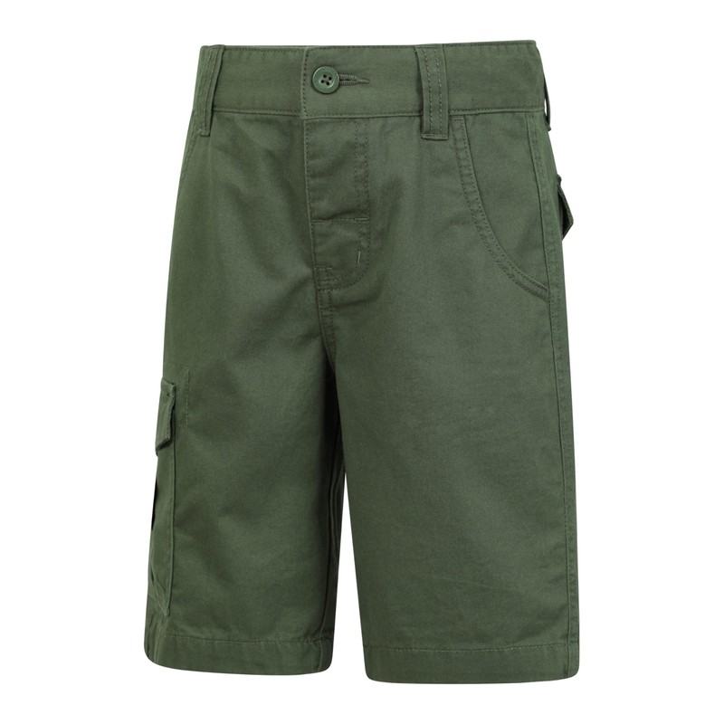 Mountain Warehouse Printed Kids Cargo Shorts Khaki Kids Size 9-10