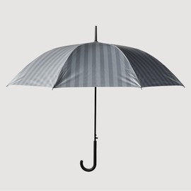 JAJU [JAJU] 8K Automatic Blackout Long Umbrella_Grey Stripe