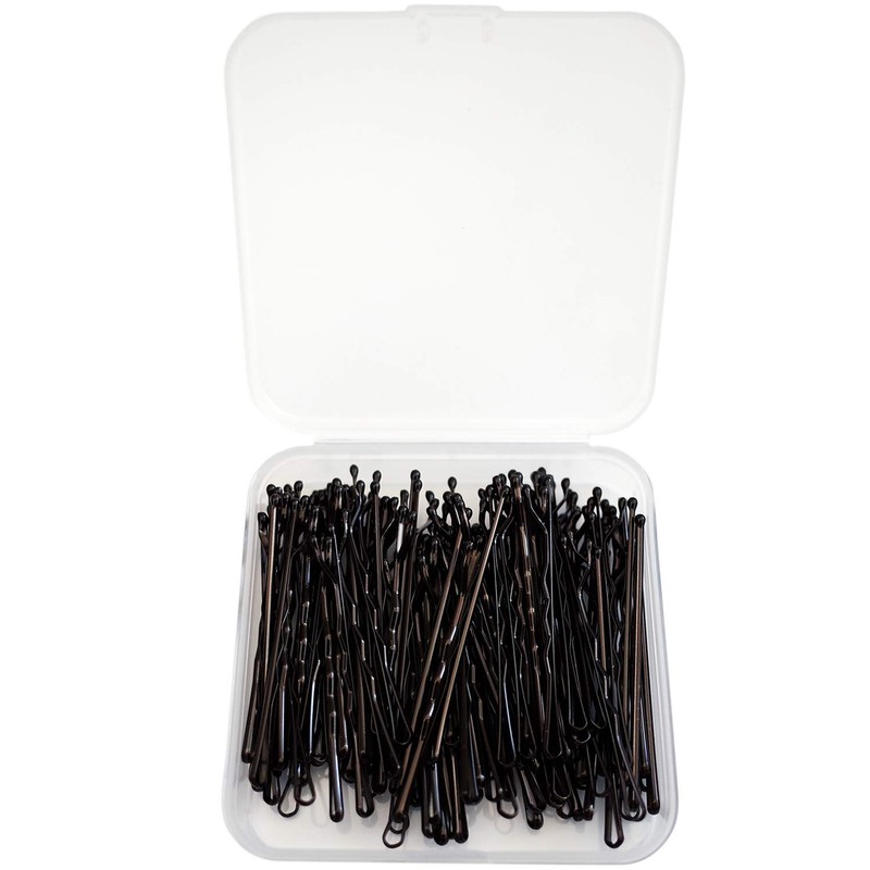ScivoKaval Bobby Pins Bulk Black 100 Count Hair Bob Pins