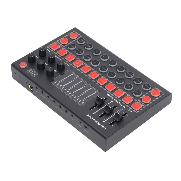 Live Soundboard, LED Screen Dual Channel ABS Soundboard Noise Reduction