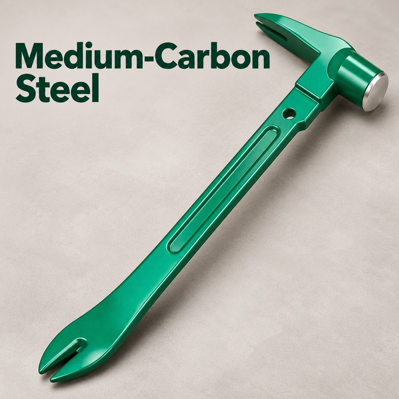 12in Multi-Purpose Claw Hammer Pry Bar Set – All-in-One Nail