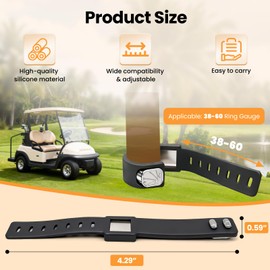 swihorab 2Pack Magnetic Cigar Holder for Golf Cart & Indoor & Outdoor Use | Stogie Clip for Golfers & Enthusiasts | Golf Cart Accessories - Fits 38 to 60 Ring Gauge, Black