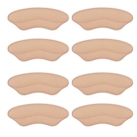 Heel Pads for Too Big Shoes, Inserts for Women, Protectors & Cushion Liners for Blisters - 4 Pairs (Foam Rosybrown)