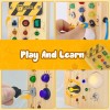 Tabla De Actividades Montessori Con 8 Luces Led Interactivas