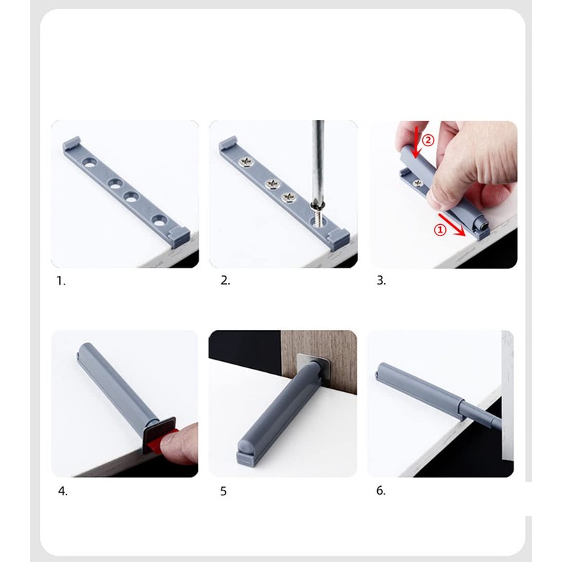 YUOIP® Push to Open Door Catches Magnetic Latch Open and