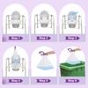 Commode Liners - 120 Lavender Scented Disposable Commode Bags, Leak-Proof