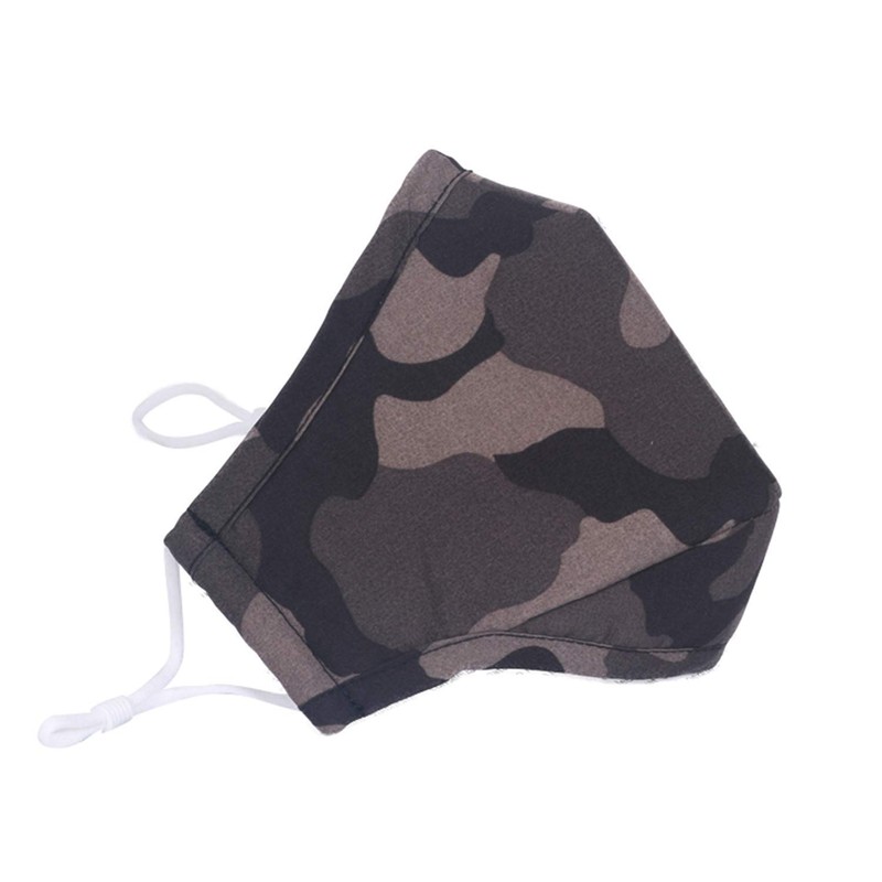 Children's Camouflage Cotton Face Mask, Reusable, Safety Mask with 4