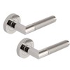 Excel DH3675 Athena Passage Door Handles on Round Rose, Duel