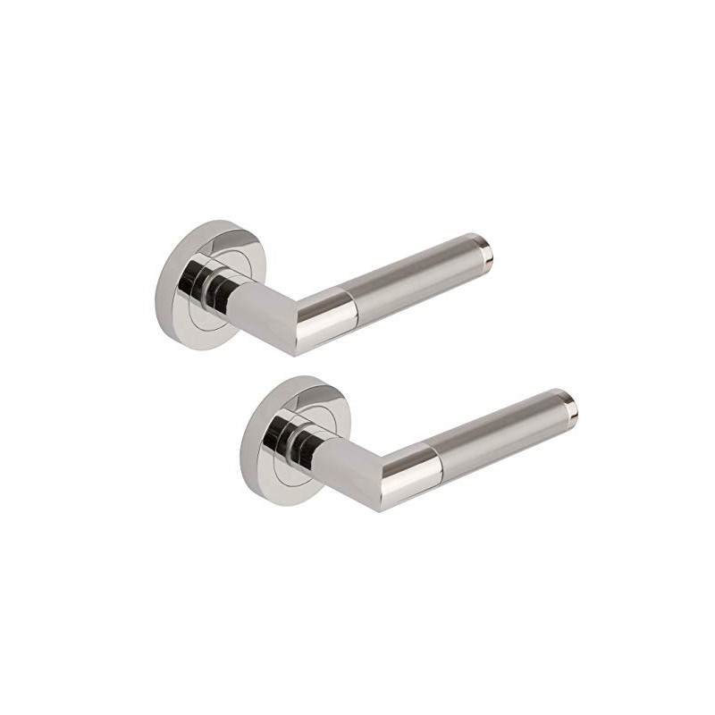 Excel DH3675 Athena Passage Door Handles on Round Rose, Duel