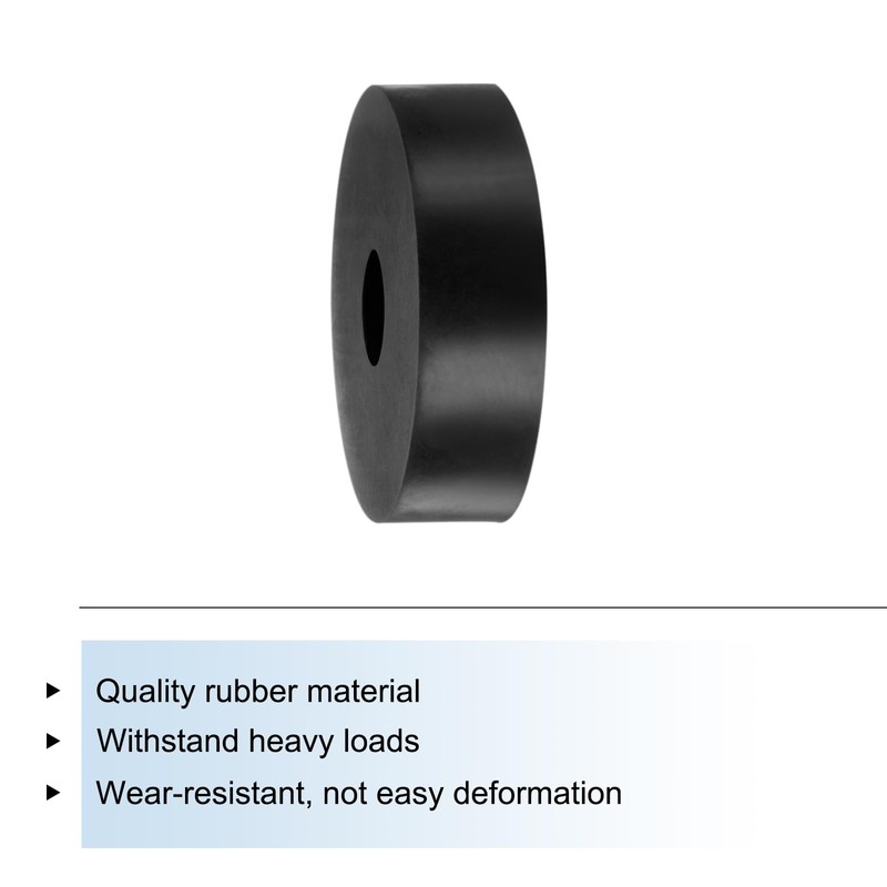 Sourcing Map 4pcs Rubber Spacers, 70mm OD x 20mm ID