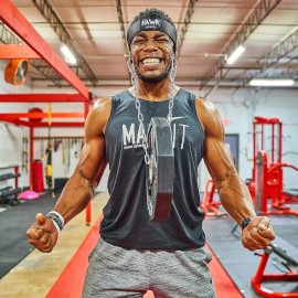 Hawk Sports Neck Harness w/Adjustable Neck Strap & 30" Steel Chain - Black