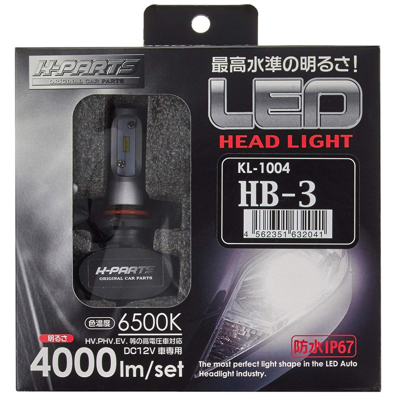 K-PARTS HB3 6500K KL-1004 LED Headlight Bulb