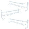 Huji Wall Mount Tie and Belt Rack Organizer, White (3