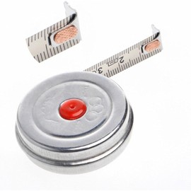 2m Mini Stainless Steel Retractable Tape Measure - Retractable Measuring Tape for Office & Woodworking, Heavy Duty 25ft Metric Tape, Compact Steel Measuring Tool