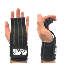 BEAR GRIP Power Straps - Weight lifting Straps (BLACKED)