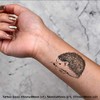 4 x 'Hedgehog' Temporary Tattoos (TO00033647)