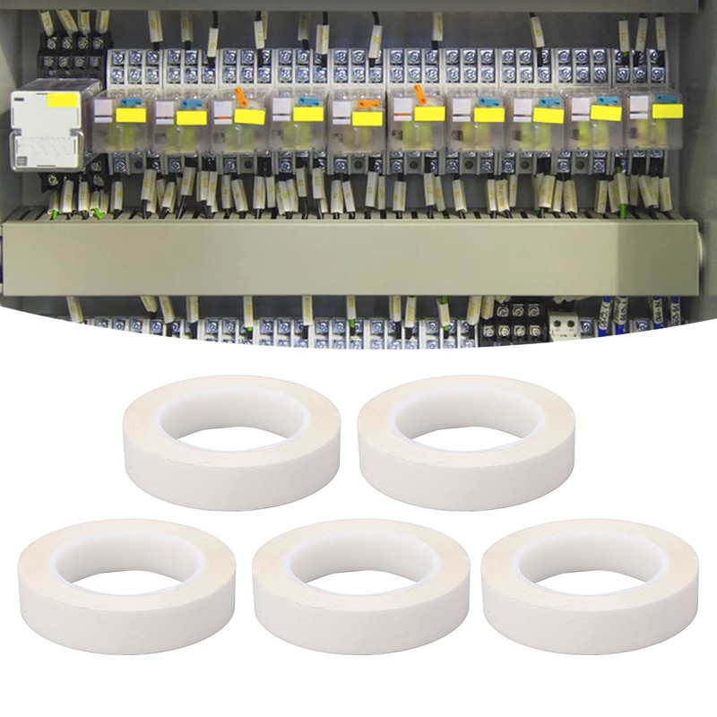 5PCS 0.05mm PET Insulation Adhesive Tape White Heat Resistant Tapes