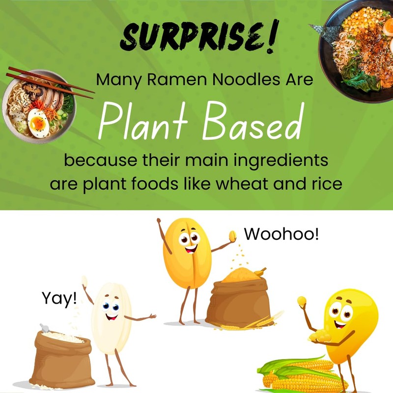 High Class Grass Ramen Sampler Box with Dried Ramen Toppings,