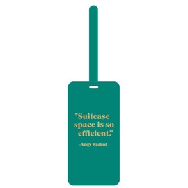 Andy Warhol Quotation Luggage Tag
