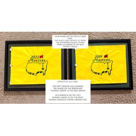 Hole in One 8x16 Black Scorecard,Text & Golf Ball Frame with Optional Engraved Plate; Moulding blk-004 Shadowbox, New Fairway Green Mat (Holds up to 6x8 Golf scorecard; Card & Ball not Included)
