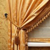 Kichvoe 2Pcs Black Curtain Tiebacks Wall Hooks - Zinc Alloy
