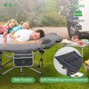 LOENIY 2 Pack Wide Folding Camping Cots with Pillow &