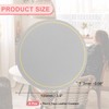 sourcing map 6 Pcs Leather Coasters, Round Drinks Coasters for