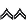 United States Army CPL E4 Insignia of Rank 3/4" Black