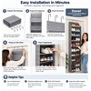 Over-the-Door Shoe Organizer for Space-Saving Storage – 10-Tier Deep Pocket