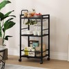 Bar Cart for The Home, 3 Tier Kitchen Carts with