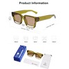 VANLINKER Thick Square Sunglasses for Men Women Retro Chunky Rectangle