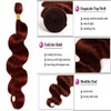 Tuheerst Body Wave Human Hair Bundles #33 Reddish Brown Human