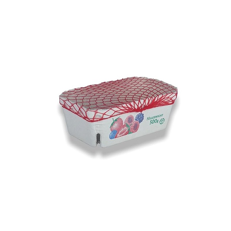 Wertpack Protective Nets Red with Drawstring for Berry Peels 250-1000