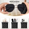 Fintie Eyeglasses Pouch with Cleaning Cloth, Portable Squeeze Top Vegan