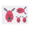 4 x 'Easter Egg Rabbit' Temporary Tattoos - Water Resistant,