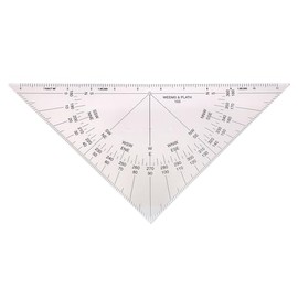 Weems & Plath Marine Navigation Protractor Triangle with Black Markings