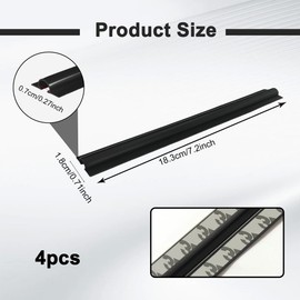 Rebvugr 4PCS Car Concealed Wire Cover, Car Wire Sleeve, Automotive Power Cord Cover, Car Interior Accessories Adhesive Cable Hidden Protector for Cords USB Video Audio Network Cables Sleeve Organizer