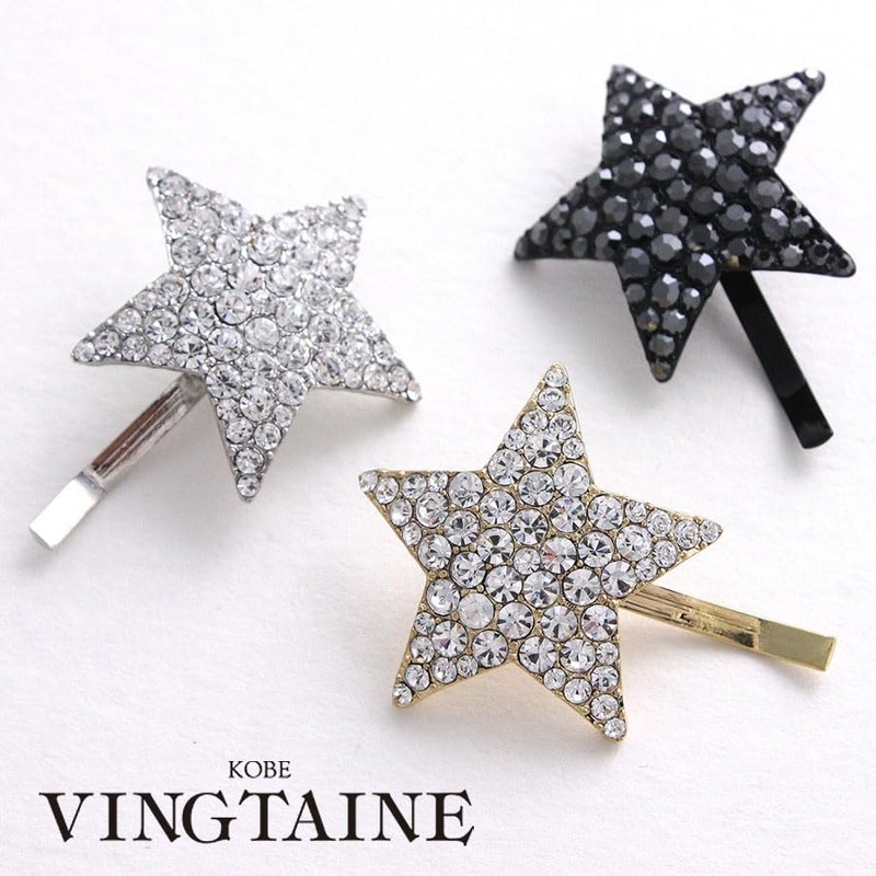 VingTAINE H7175-S Star Bijou Hair Cuff, Pony Hook, Easy Arrangement,