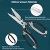 BoFuYuan Kitchen Scissors, 9-Inch Heavy Duty Multipurpose Food Cutting Shears,