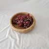 Round Bread Baskets Bamboo Hand Woven Fruits Vegetable Storage Basket