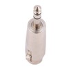 4Pcs 3-Pin Silver XLR Female to Stereo 6.35mm 1/4 Inch
