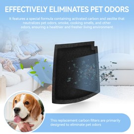 04234G TrueAir Replacement Carbon Filter Compatible with Hamilton Beach 04530G 04230G 04384 04386 04350G 04530GM 04531GM 04532GM, Effective Eliminates Pet Odors, Air Replacemen Carbon Filters, 6 Pack