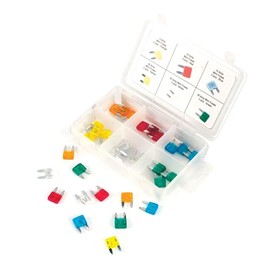 Performance Tool W5371 30-Piece Mini Fuse Assortment With Wide Range of Amp Ratings (5A, 10A, 15A, 20A, 25A, and 30A)