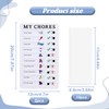 2 Pcs Behavior Chart,Daily Removable Reusable Chore Chart,Portable Chore Chart